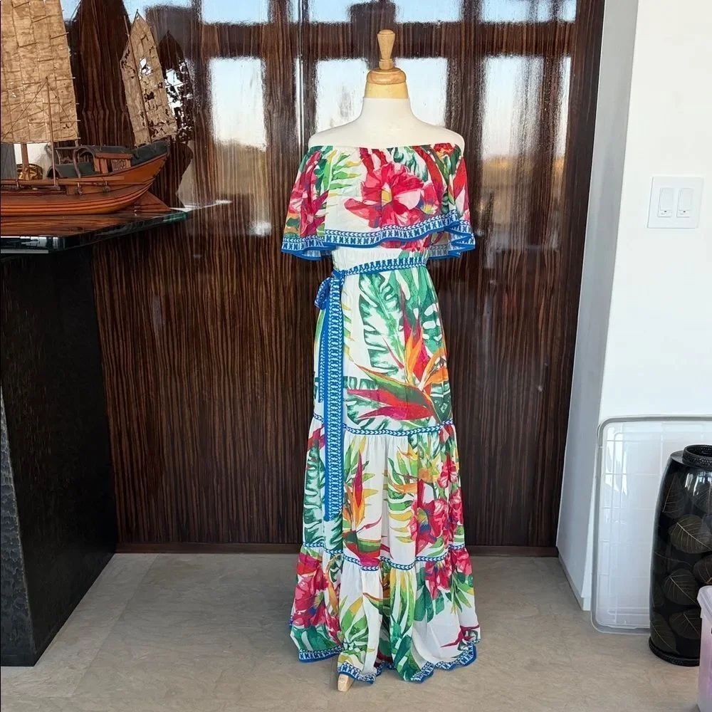 Jealous Tomato Multicolor Floral Maxi Dress